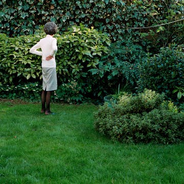 Mother in the garden