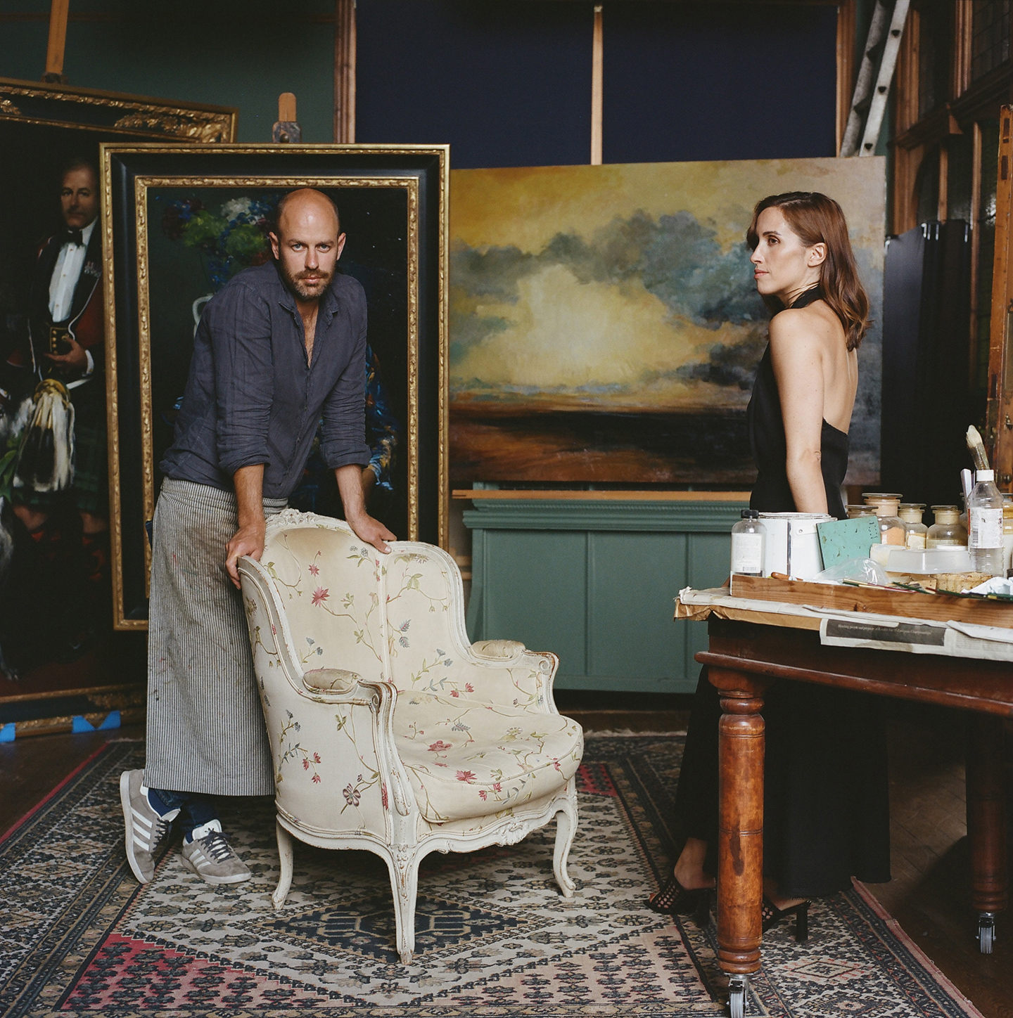 James Hayes and his muse Laura