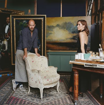 James Hayes and his muse Laura