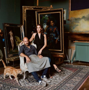 James Hayes and his muse Laura