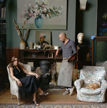 James Hayes and his muse Laura